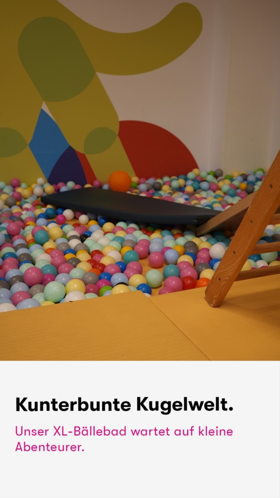 Ein kunterbuntes Bällebad in der Kita kinderzimmer Hamburg