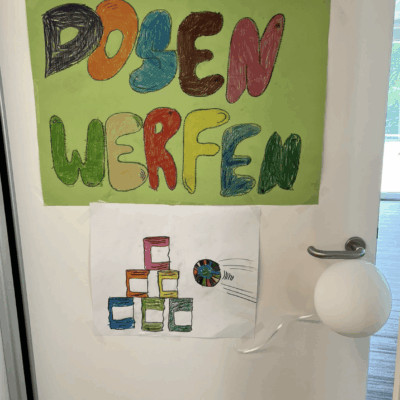 Plakat für Dosenwefen von der Kita kinderzimmer Süderfeldpark in Hamburg Lokstedt