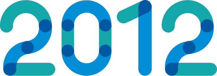 Zahl 2012 in Kita kinderzimmer Schrift